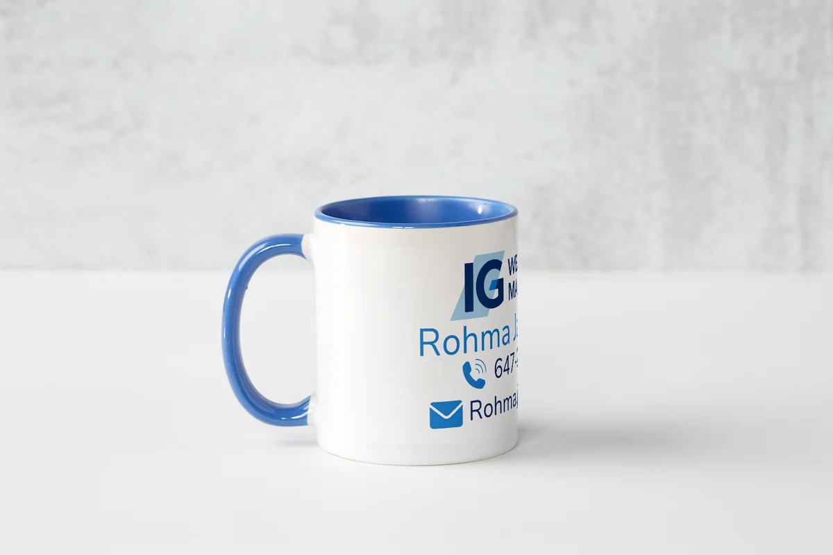 Branded mug photo